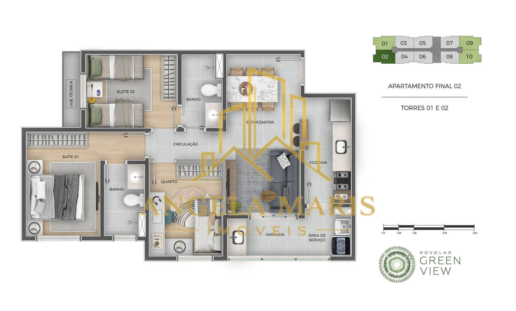 Apartamento, 2 quartos, 54 m² - Foto 37