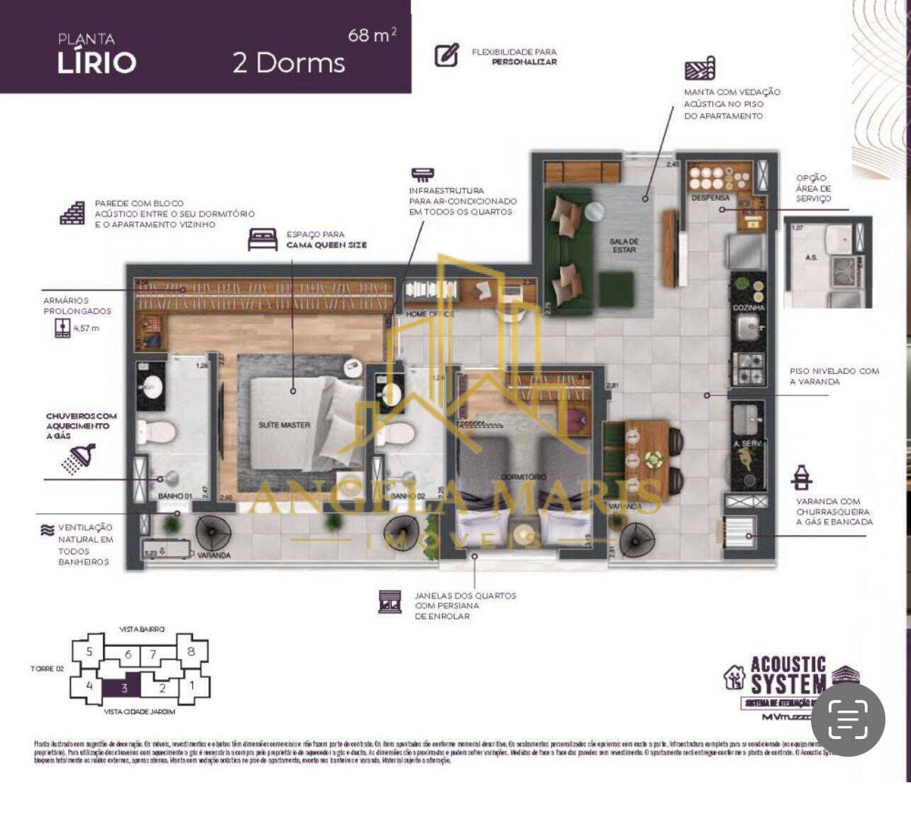 Apartamento, 2 quartos, 68 m² - Foto 12