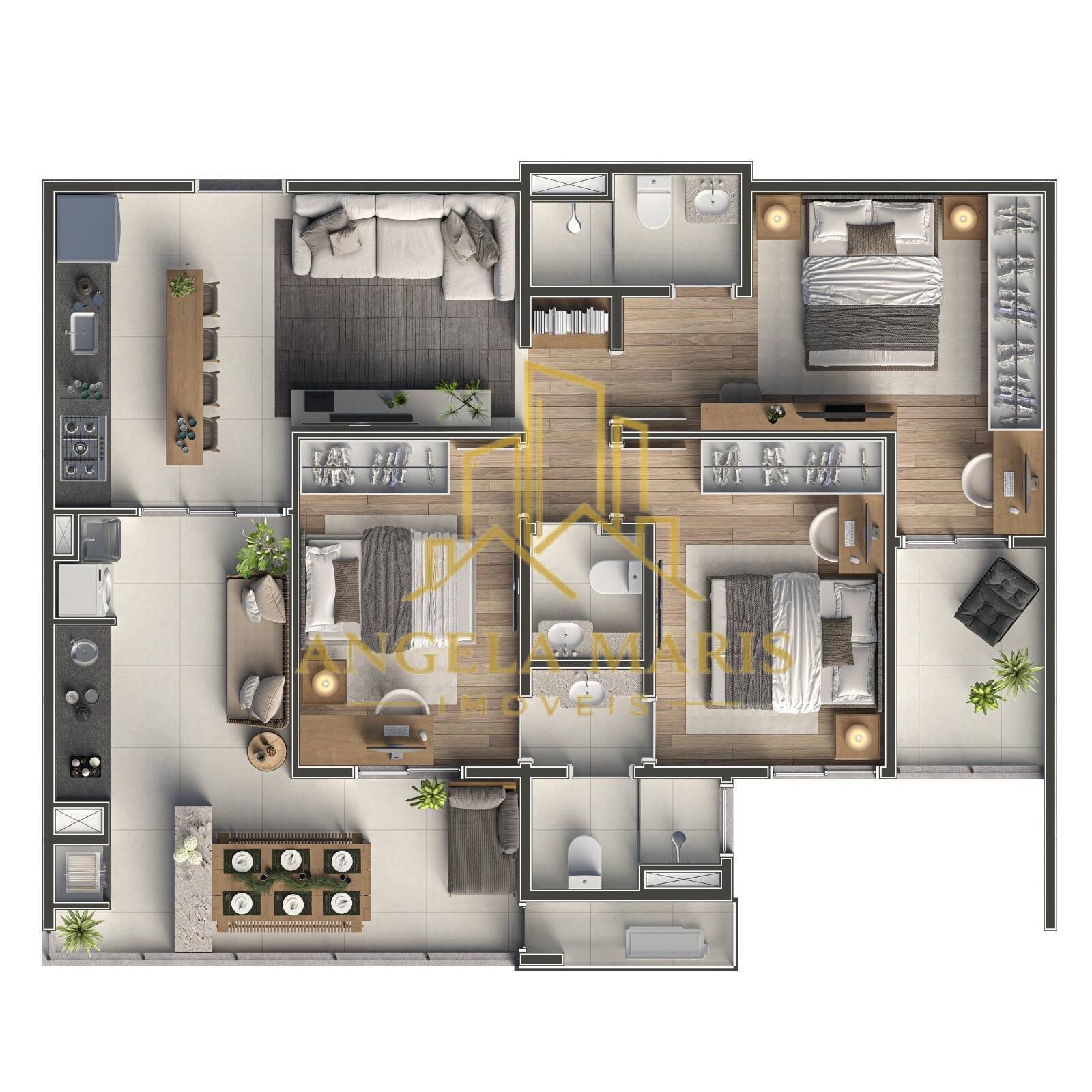 Apartamento, 3 quartos, 85 m² - Foto 2
