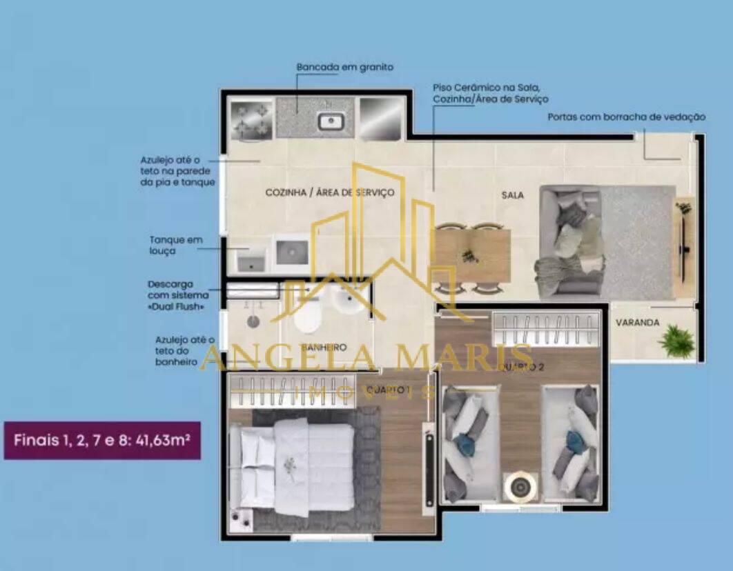 Apartamento, 2 quartos, 41 m² - Foto 3