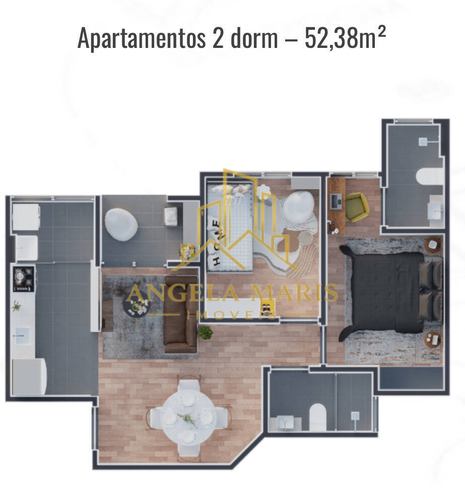 Apartamento, 2 quartos, 52 m² - Foto 12