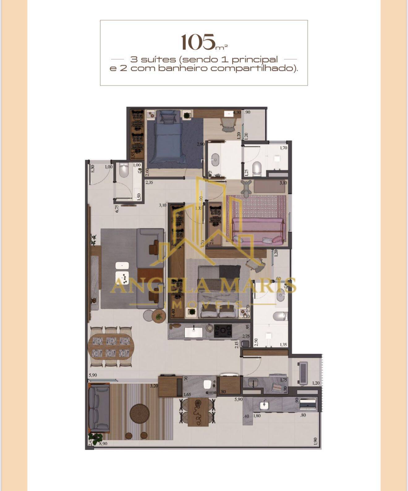 Apartamento, 2 quartos, 75 m² - Foto 6