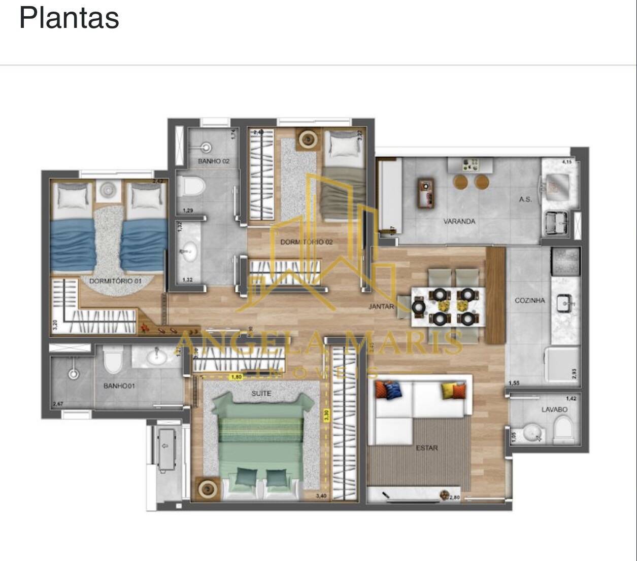 Apartamento, 3 quartos, 76 m² - Foto 4