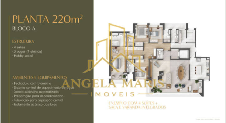 Apartamento, 4 quartos, 220 m² - Foto 2
